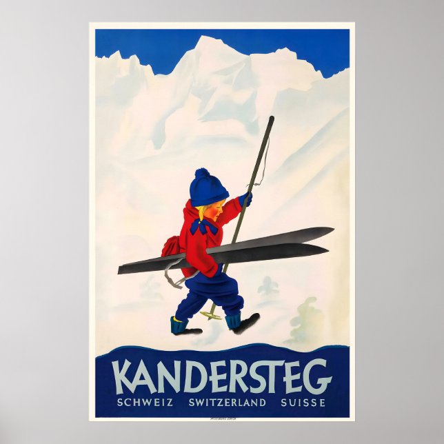 Kandersteg Schweiz Alperna Schweiz Schweiz Poster (Framsidan)