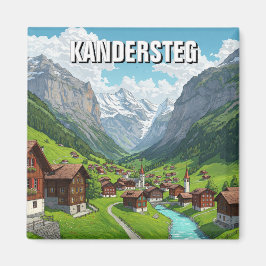 Kandersteg Schweiz Travel Magnet