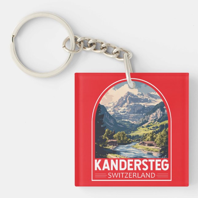 Kandersteg Switzerland Travel Art Emblem (Framsidan)