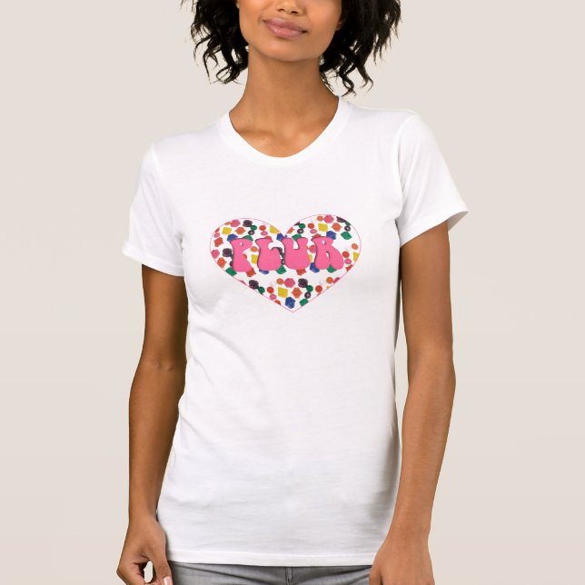 Kandi Heart "Plur" T-shirt (Framsida)