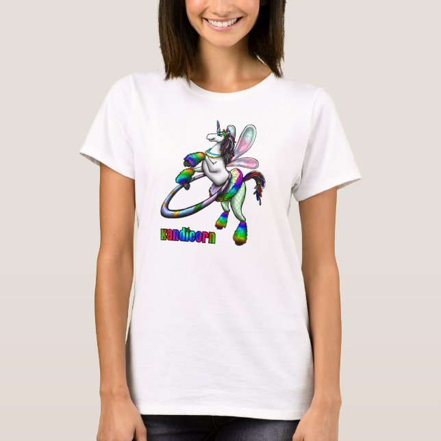 KandiCorn EDM unicorntshirt T-shirt (Framsida)