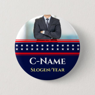 Kandidaten Photo Namn och Kampanj Knapp