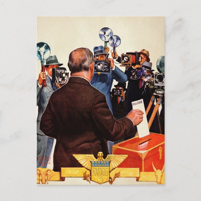 Kandidatomröstning Vykort (Framsida)