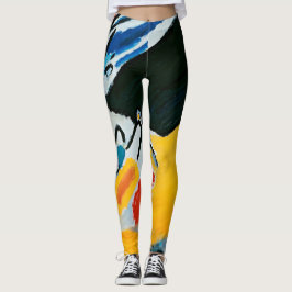 Kandinski Impression III Konsert Abstrakt Målning Leggings