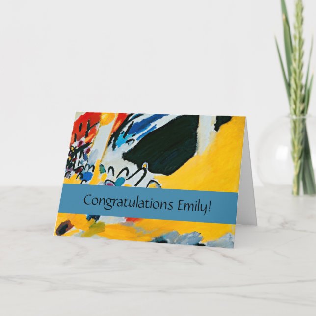 Kandinski Impression III Konsert Abstrakt Painting Kort (Framsida)