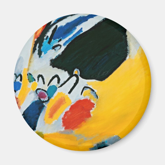 Kandinski Impression III Konsert Abstrakt Painting Magnet (Framsidan)