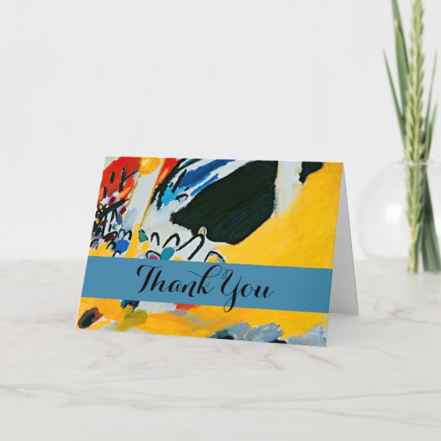 Kandinski Impression III Konsert Abstrakt Painting Tack Kort (Framsida)