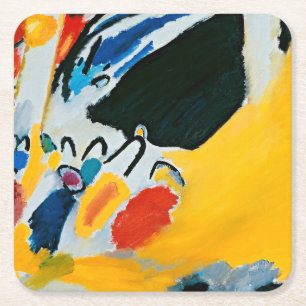 Kandinski Impression III Konsert Abstrakt Painting Underlägg Papper Kvadrat