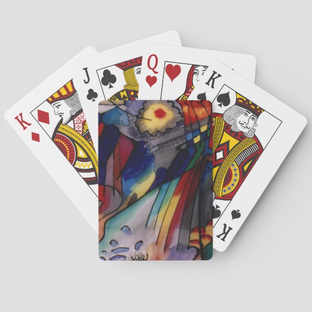 Kandinsky 1913 Abstrakt Painting Casinokort (Baksidan)
