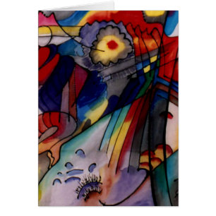 Kandinsky 1913 Abstrakt Painting Hälsningskort