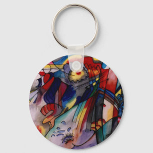 Kandinsky 1913 Abstrakt Painting Nyckelring