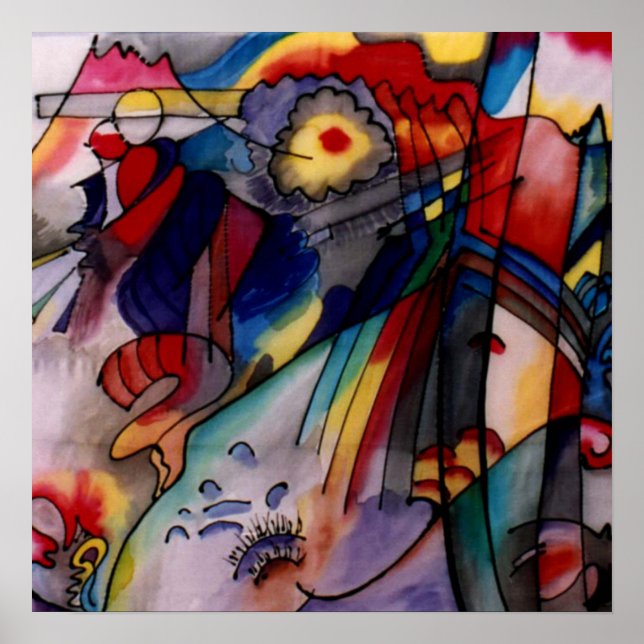 Kandinsky 1913 Abstrakt Painting Poster (Framsidan)