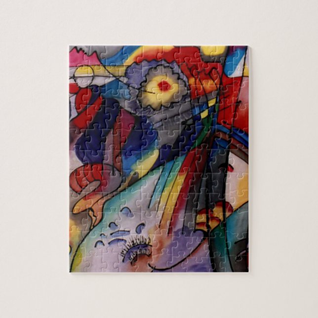Kandinsky 1913 Abstrakt Painting Pussel (Vertikal)