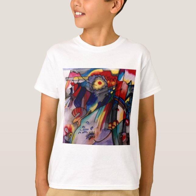 Kandinsky 1913 Abstrakt Painting Tee (Framsida)