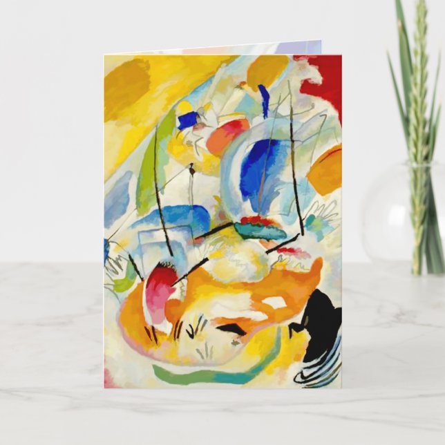 Kandinsky 1913/sjö/pixlar kort (Framsida)