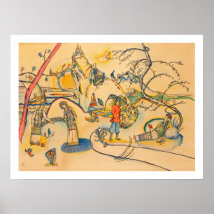 Kandinsky, 1915 - Namnlös vattenfärg Poster