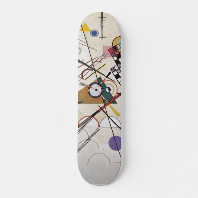 Kandinsky 1923 disposition viii/pixdezines skateboard bräda 21,5 cm (Framsida)