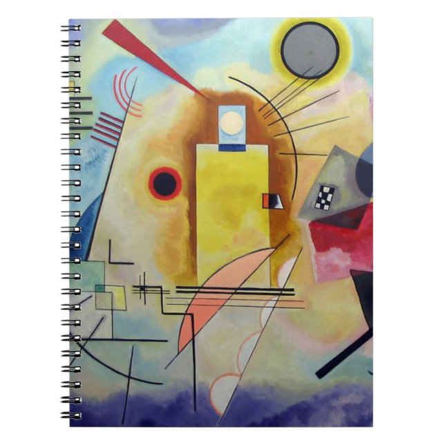 Kandinsky 1925/gul/röd/blå/pixdezines anteckningsbok (Framsidan)