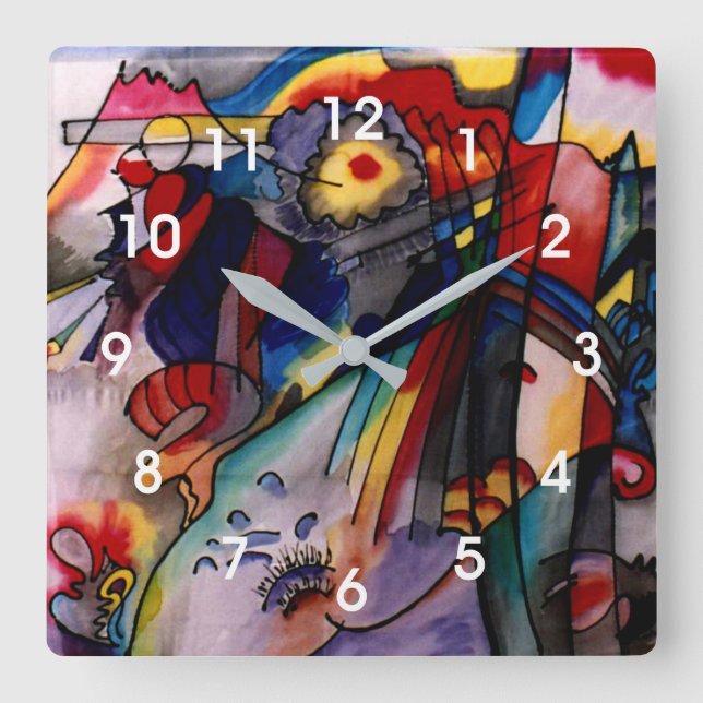 Kandinsky - 293 fyrkantig klocka (Framsida)