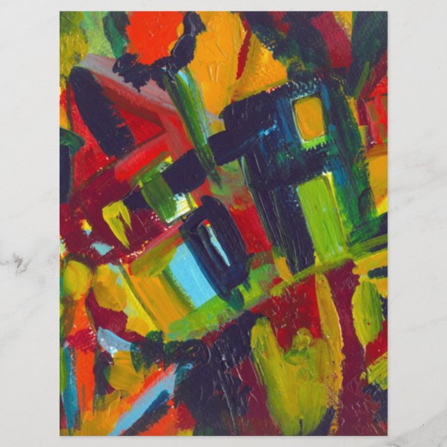 Kandinsky 304 Colorful Abstrakt Artwork (Framsida)