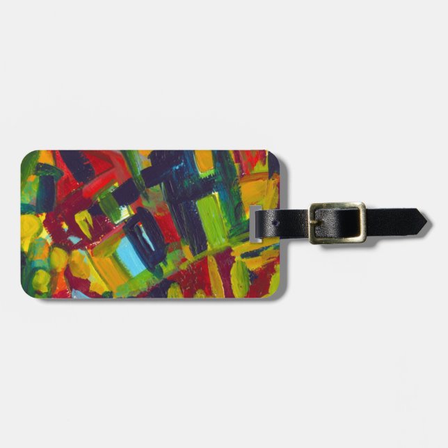 Kandinsky 304 Colorful Abstrakt Artwork Bagagebricka (Horisontell Framsida)
