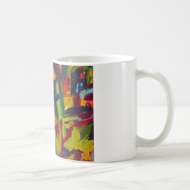 Kandinsky 304 Colorful Abstrakt Artwork Kaffemugg (Höger)