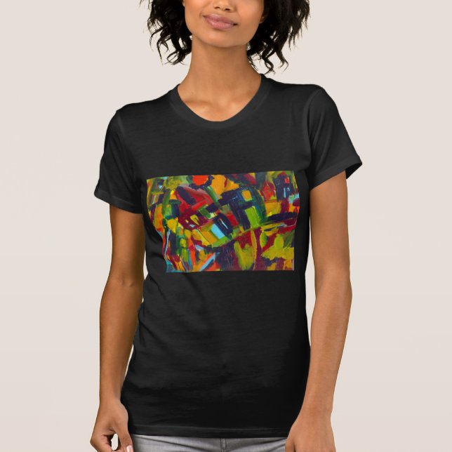 Kandinsky 304 Colorful Abstrakt Artwork Tee (Framsida)