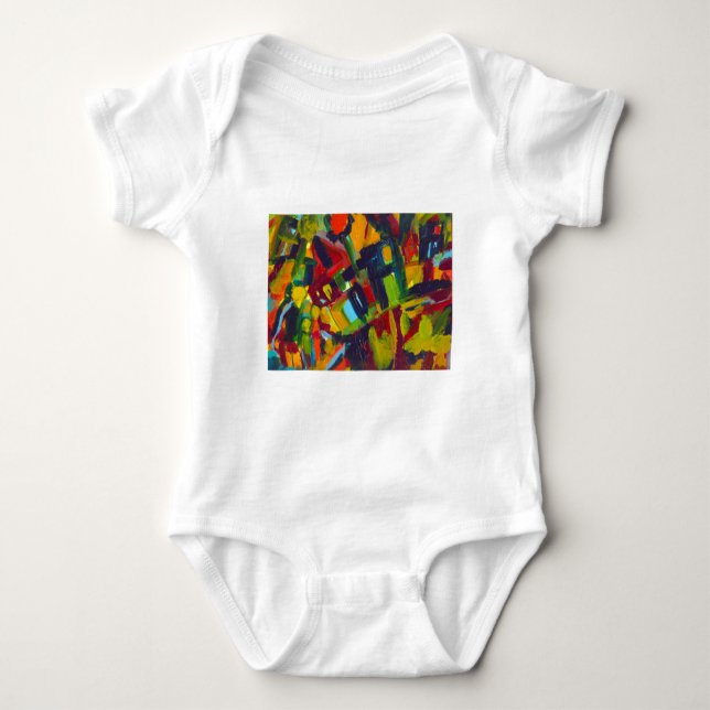 Kandinsky 304 Colorful Abstrakt Artwork Tee Shirt (Framsida)