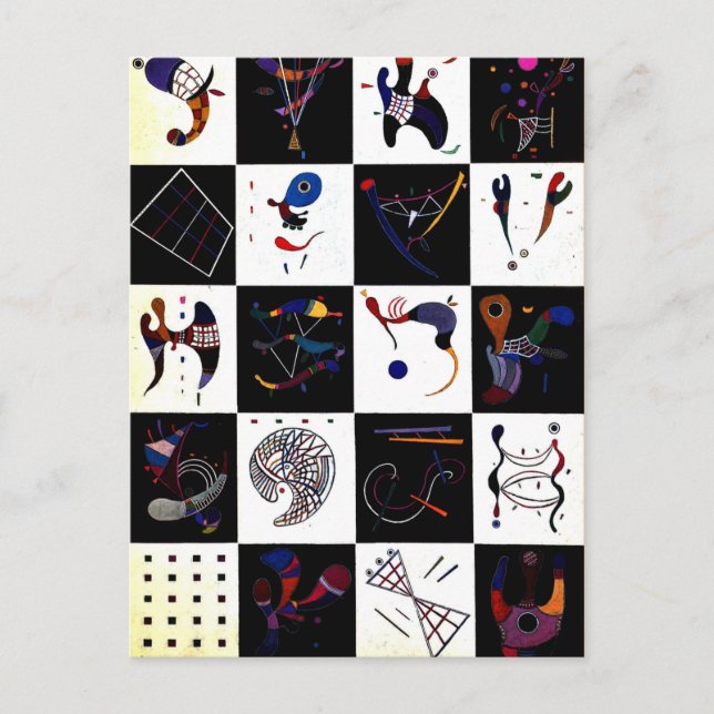 Kandinsky - 4x5=20 vykort (Framsida)