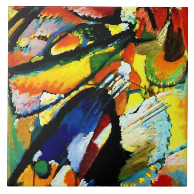 Kandinsky - A Angel of the Last Dom,  Kakelplatta (Framsidan)