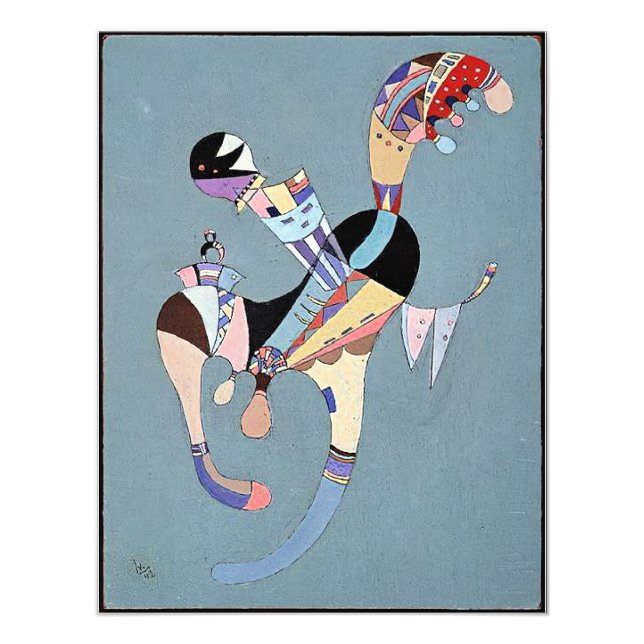Kandinsky - A Floating Figure, Fototryck (Framsidan)