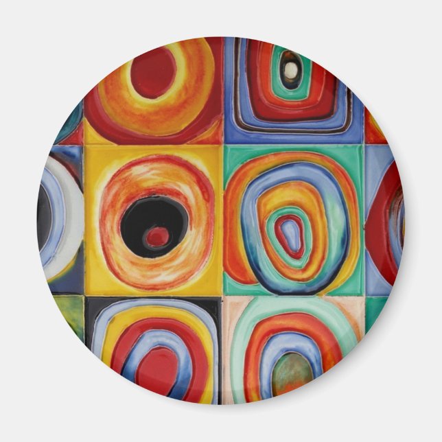 Kandinsky Abstrakt Art Magnet (Framsidan)