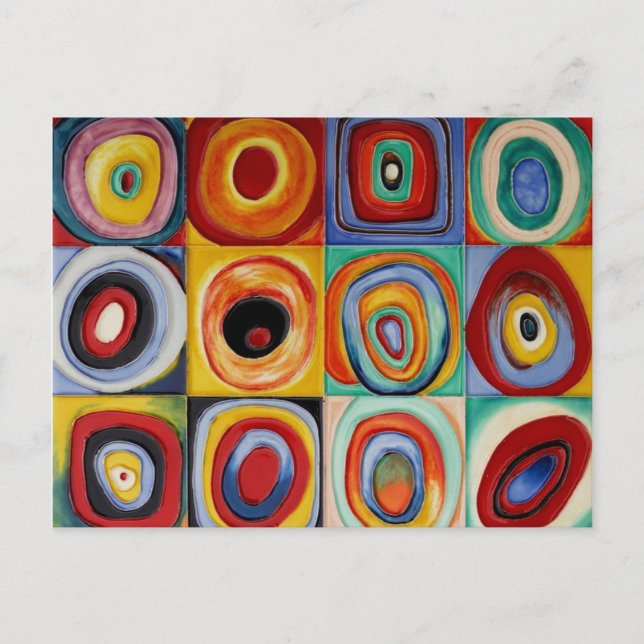 Kandinsky Abstrakt Art Vykort (Framsida)