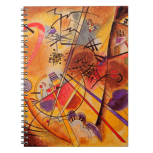 Kandinsky Abstrakt Artwork Anteckningsbok Med Spiral