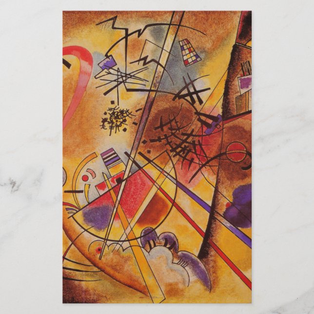 Kandinsky Abstrakt Artwork Brevpapper (Framsida)