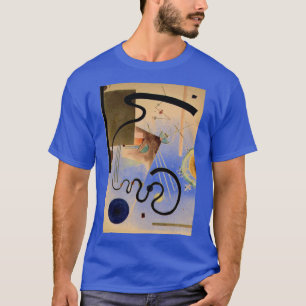 Kandinsky Abstrakt Artwork Deep Royal Blue T Shirt