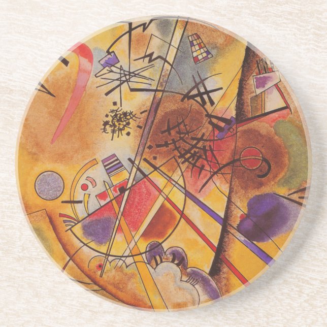 Kandinsky Abstrakt Artwork Underlägg (Framsidan)
