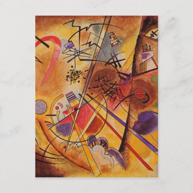 Kandinsky Abstrakt Artwork Vykort (Framsida)
