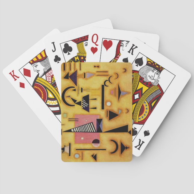 Kandinsky Abstrakt Avgörande geometriska former fö Casinokort (Baksidan)