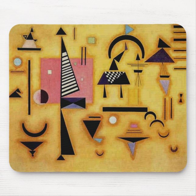 Kandinsky Abstrakt Avgörande geometriska former fö Musmatta (Framsidan)