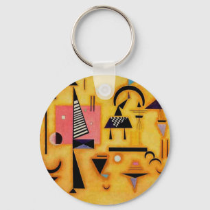 Kandinsky Abstrakt Avgörande geometriska former fö Nyckelring