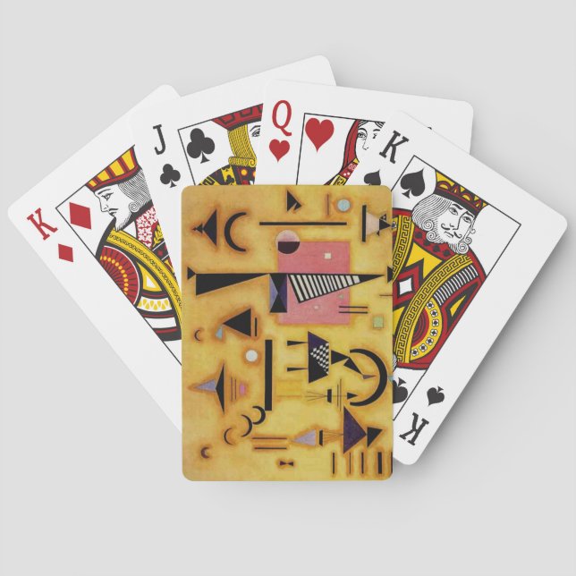 Kandinsky Abstrakt Avgörande geometriska former fö Spelkort (Baksidan)