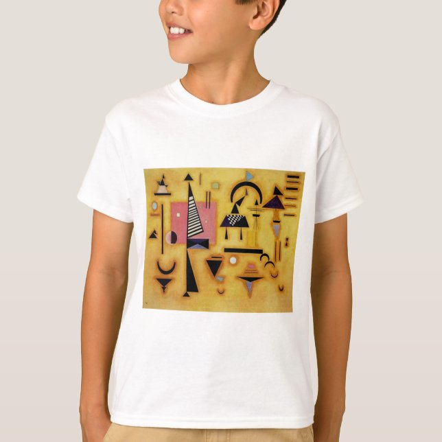 Kandinsky Abstrakt Avgörande geometriska former fö T-shirt (Framsida)