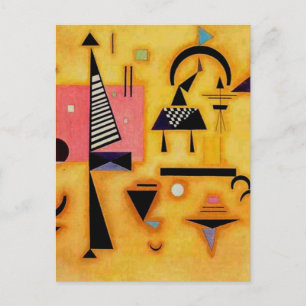 Kandinsky Abstrakt Avgörande geometriska former fö Vykort