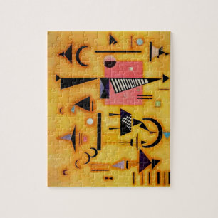 Kandinsky Abstrakt Avgörande geometriska Rosor Pussel