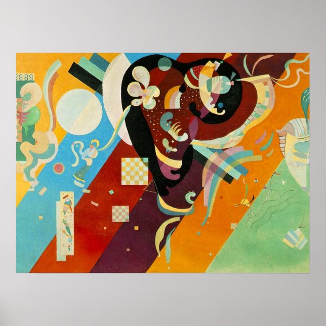 Kandinsky Abstrakt Canvas Painting Poster (Framsidan)