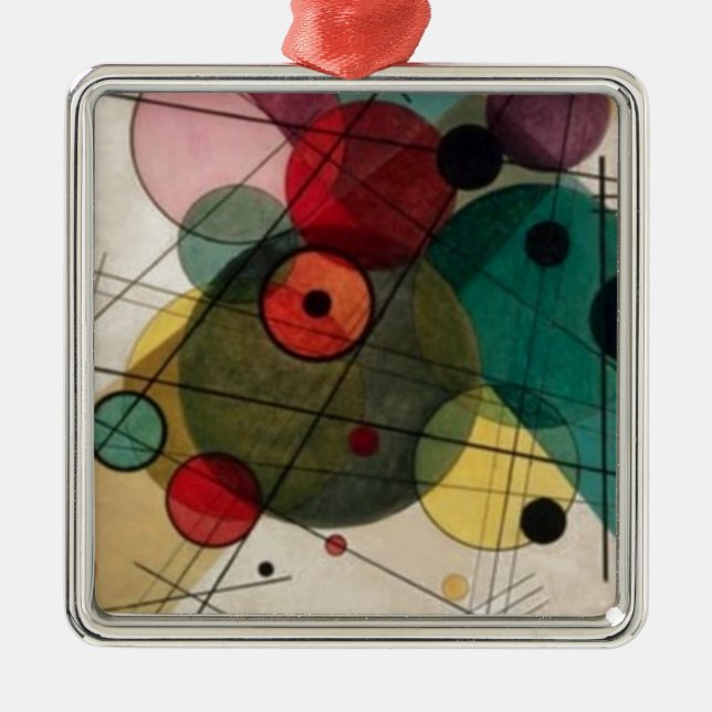Kandinsky Abstrakt Circles Ceramic Ornament (Framsidan)
