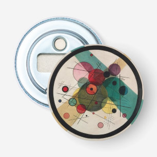 Kandinsky Abstrakt Circles i en cirkel Flasköppnare