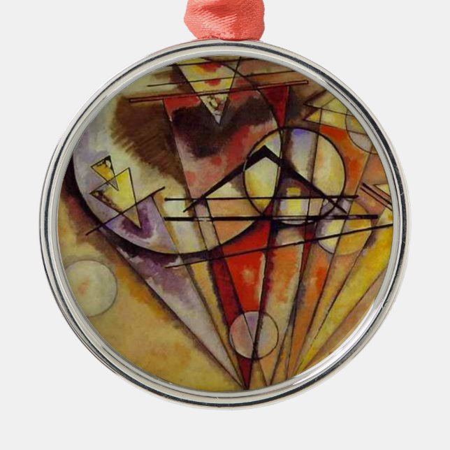 Kandinsky Abstrakt Circles Julgransprydnad Metall (Framsidan)