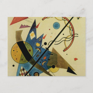 Kandinsky Abstrakt Circles Shapes Vykort